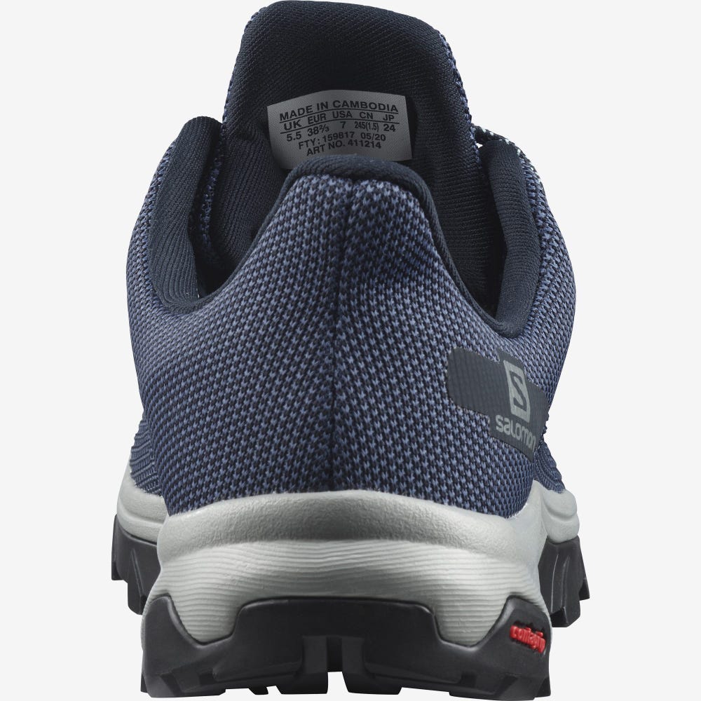Women's Salomon OUTLINE PRISM GORE-TEX Hiking Shoes Blue Indigo/Navy | ZJPS-65714