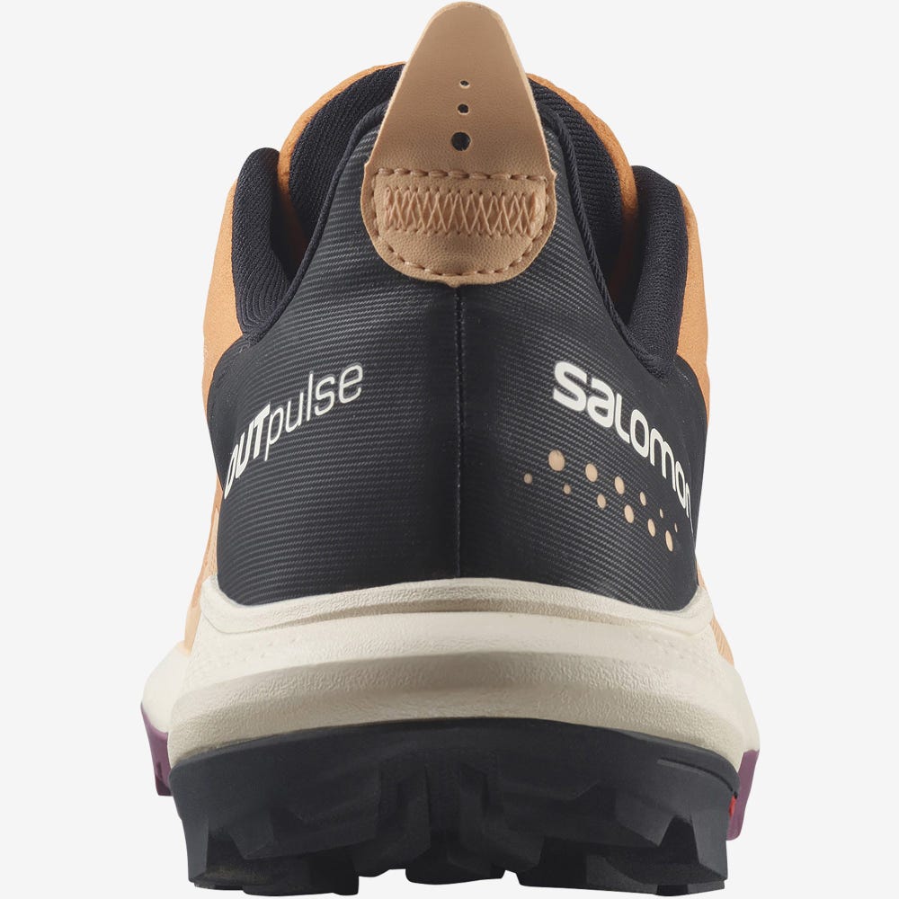 Women's Salomon OUTPULSE GORE-TEX Hiking Shoes Apricot/Black | JNFL-32586