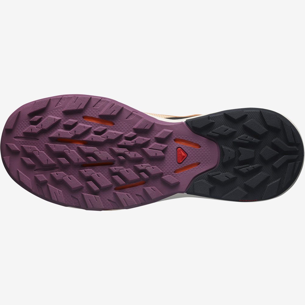 Women's Salomon OUTPULSE GORE-TEX Hiking Shoes Apricot/Black | JNFL-32586