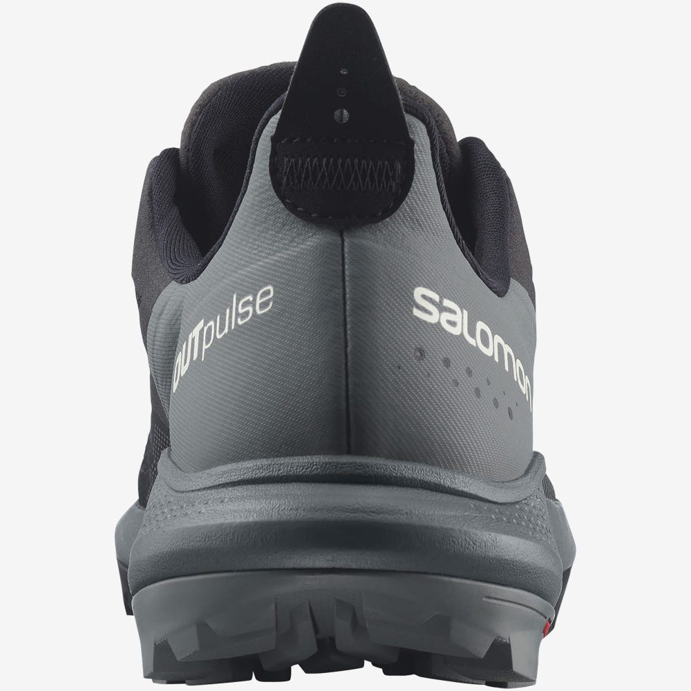 Women's Salomon OUTPULSE GORE-TEX Hiking Shoes Black/Light Yellow | KTDE-86291