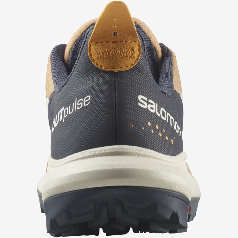 Women's Salomon OUTPULSE Hiking Shoes Brown/Orange | MLFD-79821