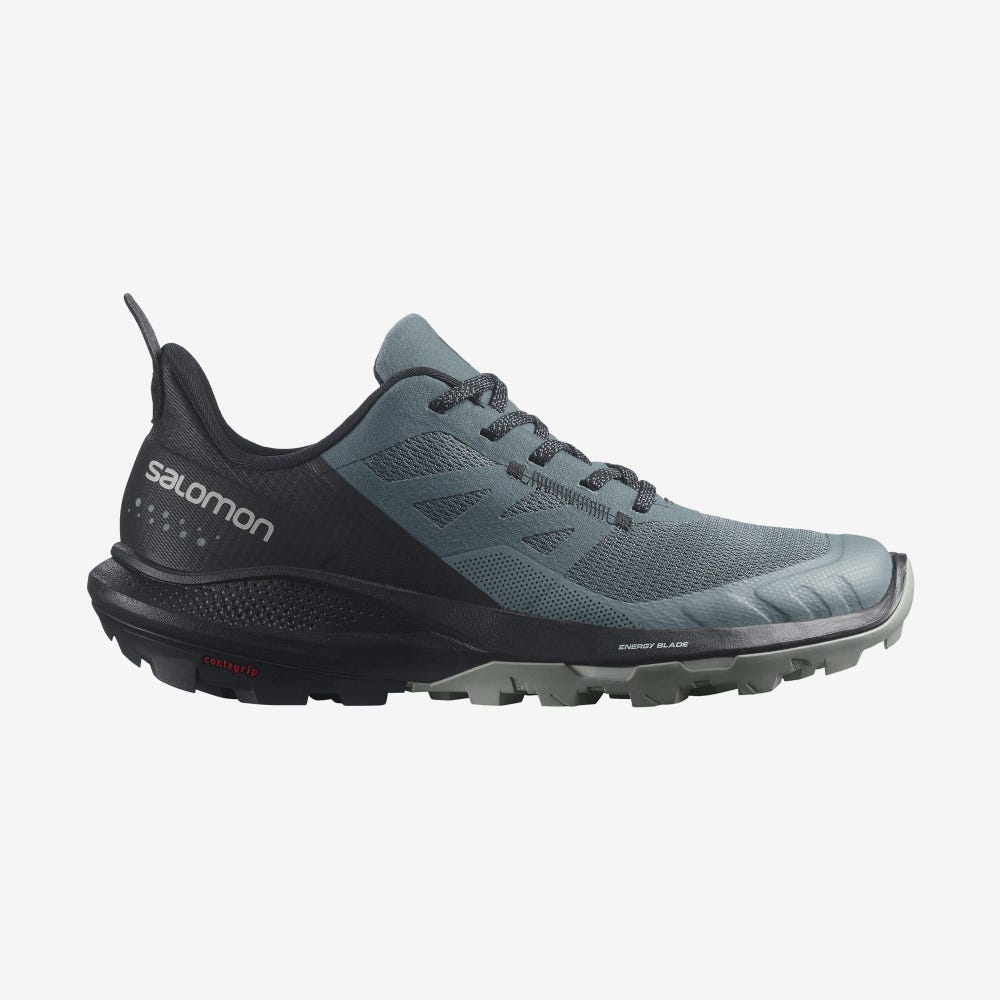 Women\'s Salomon OUTPULSE Hiking Shoes Grey/Black | FBKW-08234