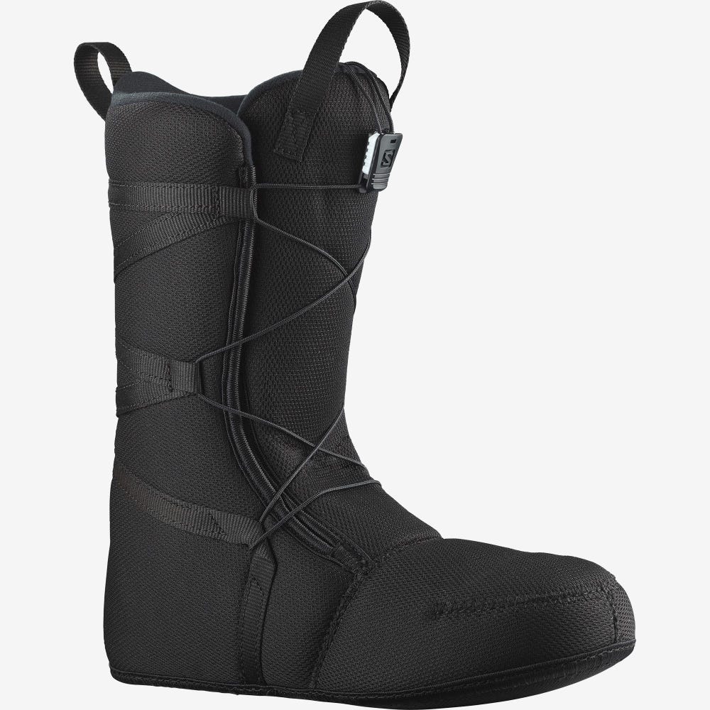 Women's Salomon PEARL BOA Snowboard Boots Black/Royal Purple | ZQWR-69301