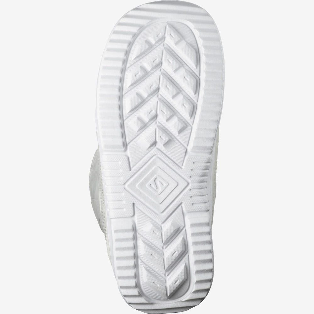 Women's Salomon PEARL BOA WHITE Snowboard Boots White | NIEY-85974