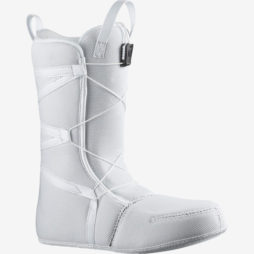Women's Salomon PEARL BOA WHITE Snowboard Boots White | NIEY-85974
