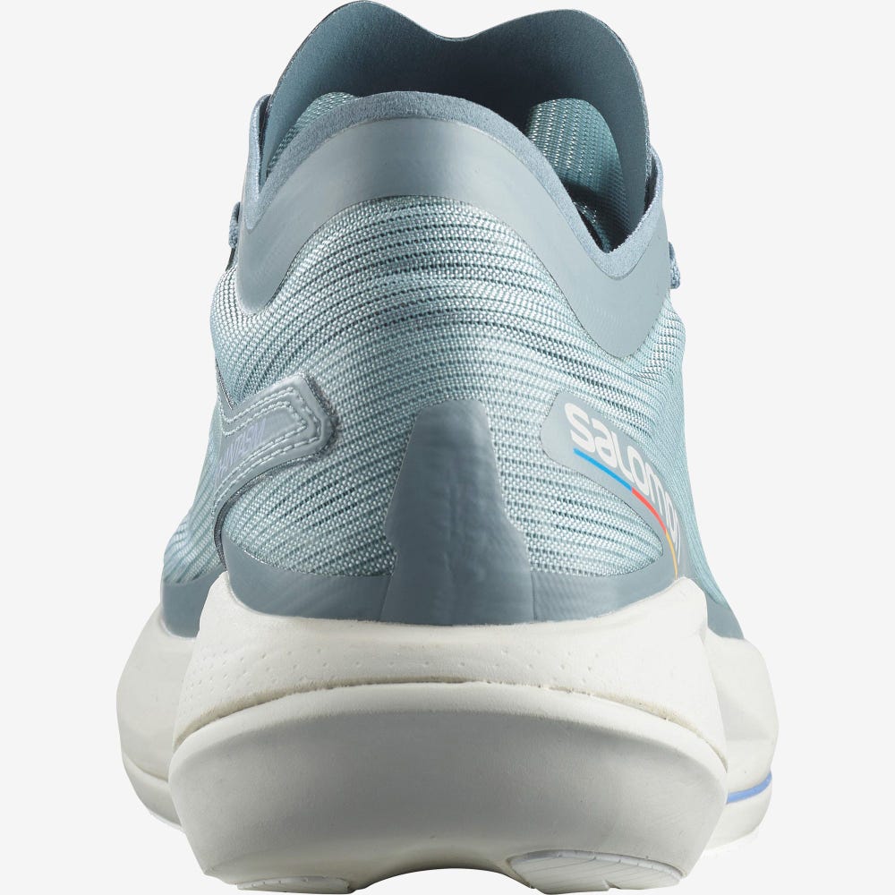 Women's Salomon PHANTASM Running Shoes Blue/White | DZVS-23741