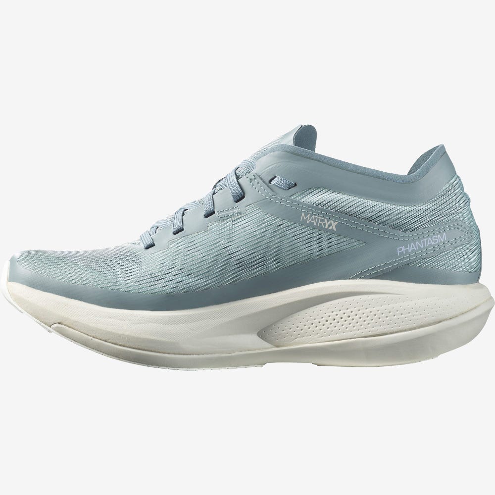 Women's Salomon PHANTASM Running Shoes Blue/White | DZVS-23741