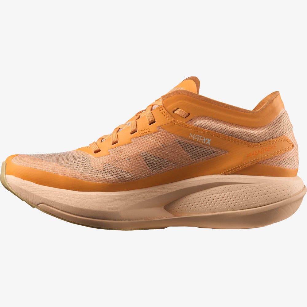 Women's Salomon PHANTASM Running Shoes Orange/Cream/Green | EWLA-08753