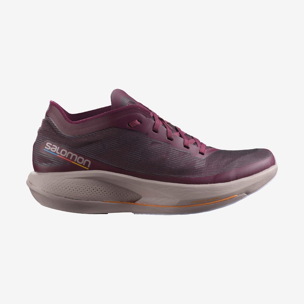 Women\'s Salomon PHANTASM Running Shoes Purple/Purple | MEGA-36950
