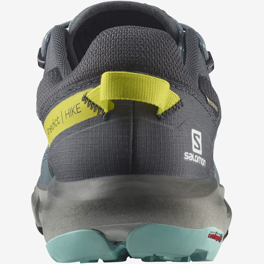 Women's Salomon PREDICT HIKE GORE-TEX Hiking Shoes Grey/Turquoise | VIAL-29765