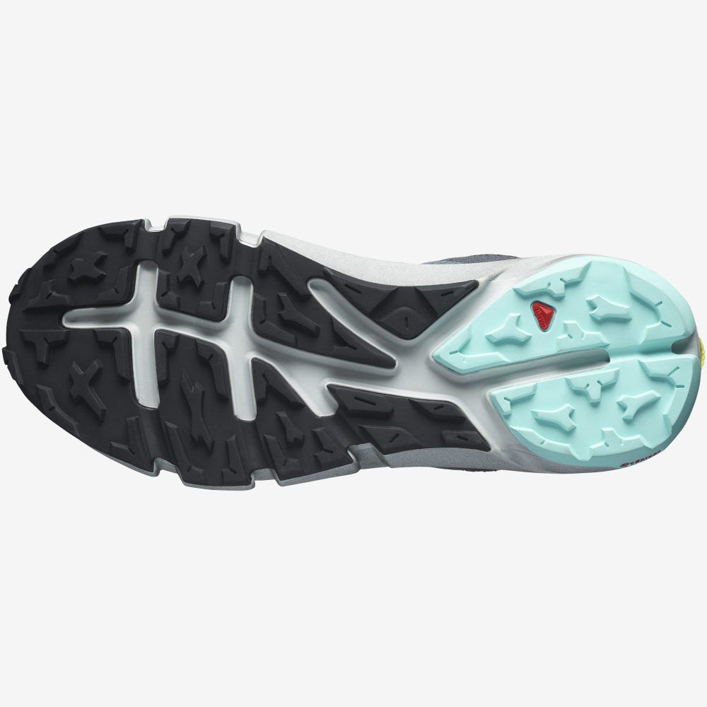 Women's Salomon PREDICT HIKE GORE-TEX Hiking Shoes Grey/Turquoise | VIAL-29765