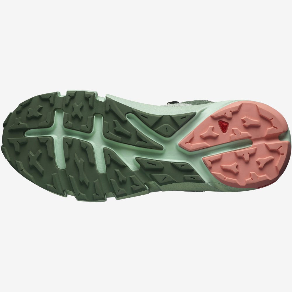 Women's Salomon PREDICT HIKE GORE-TEX Hiking Shoes Green | VYBD-15473