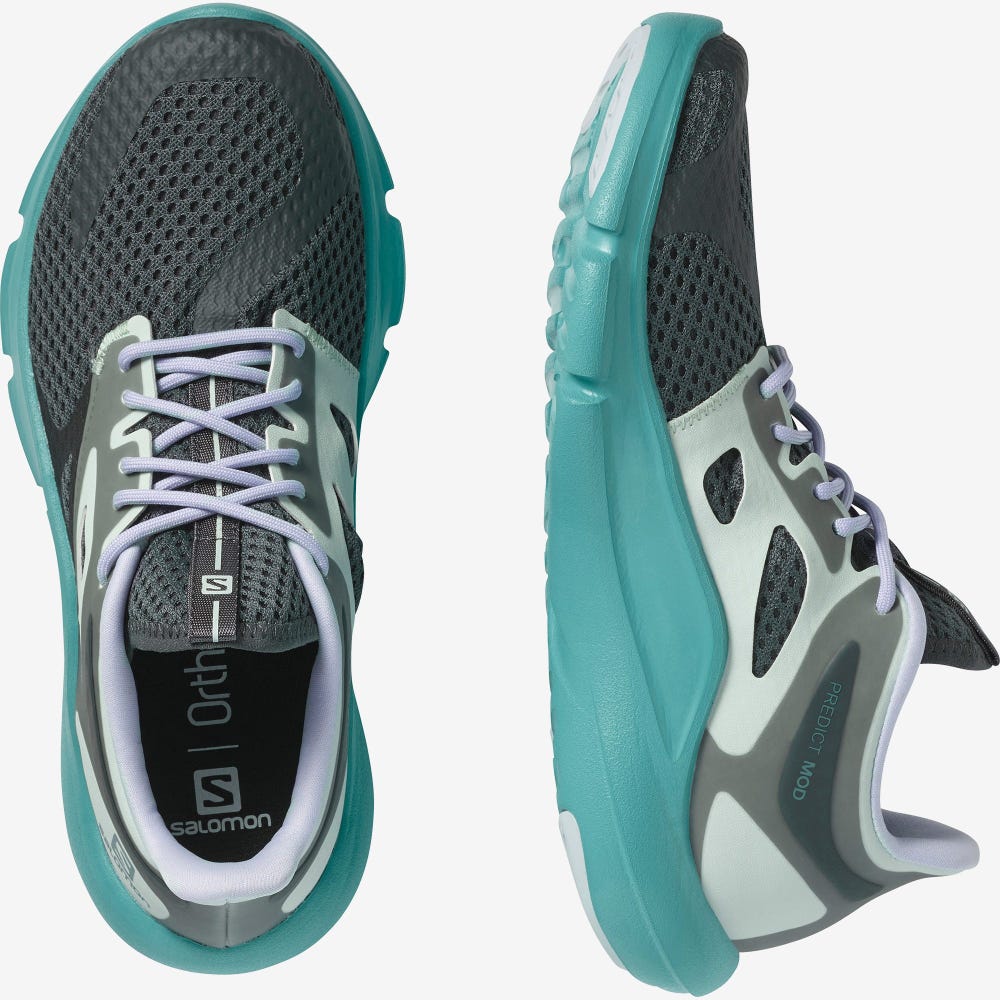 Women's Salomon PREDICT MOD Running Shoes Grey/Purple | XLSP-98425