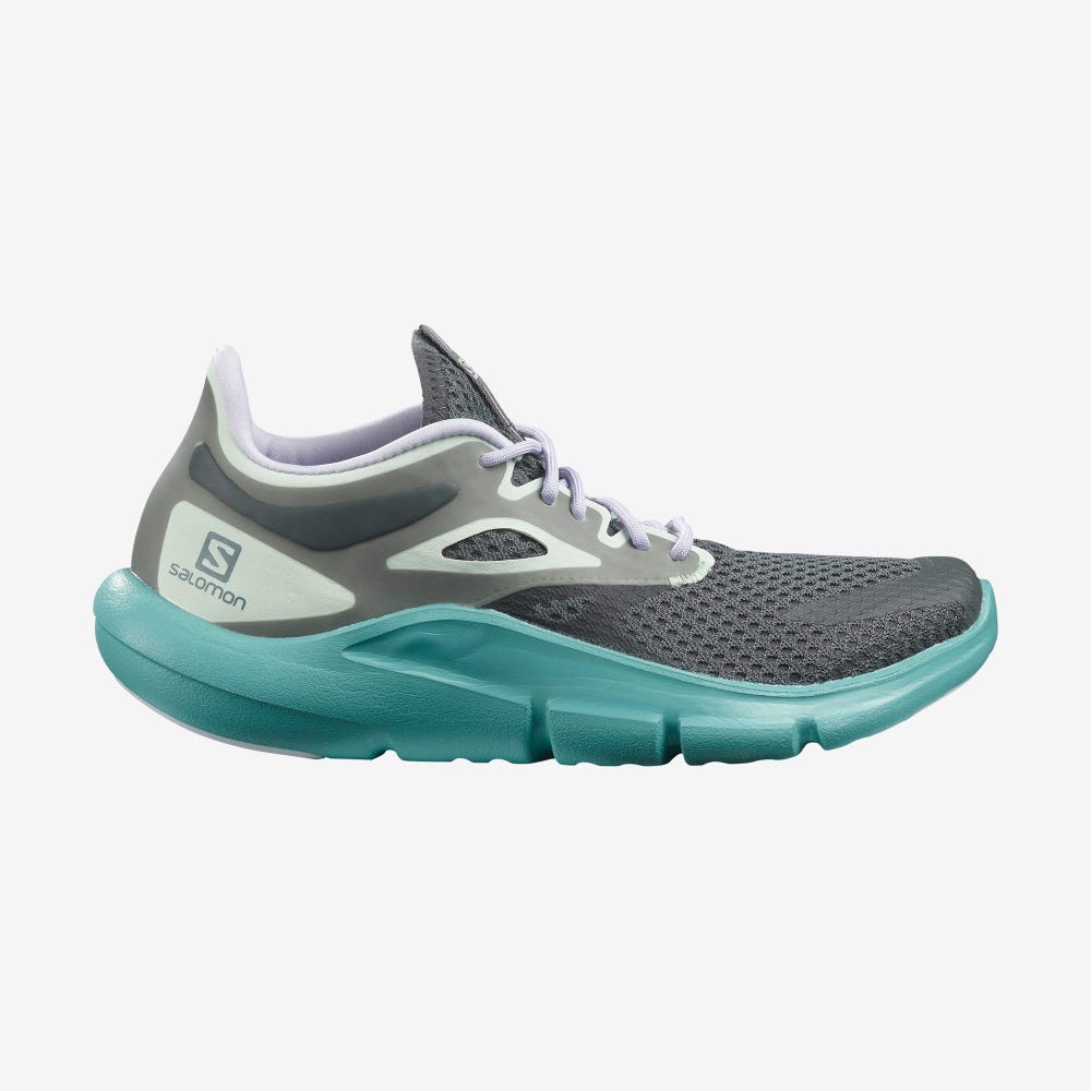 Women\'s Salomon PREDICT MOD Running Shoes Grey/Purple | XLSP-98425
