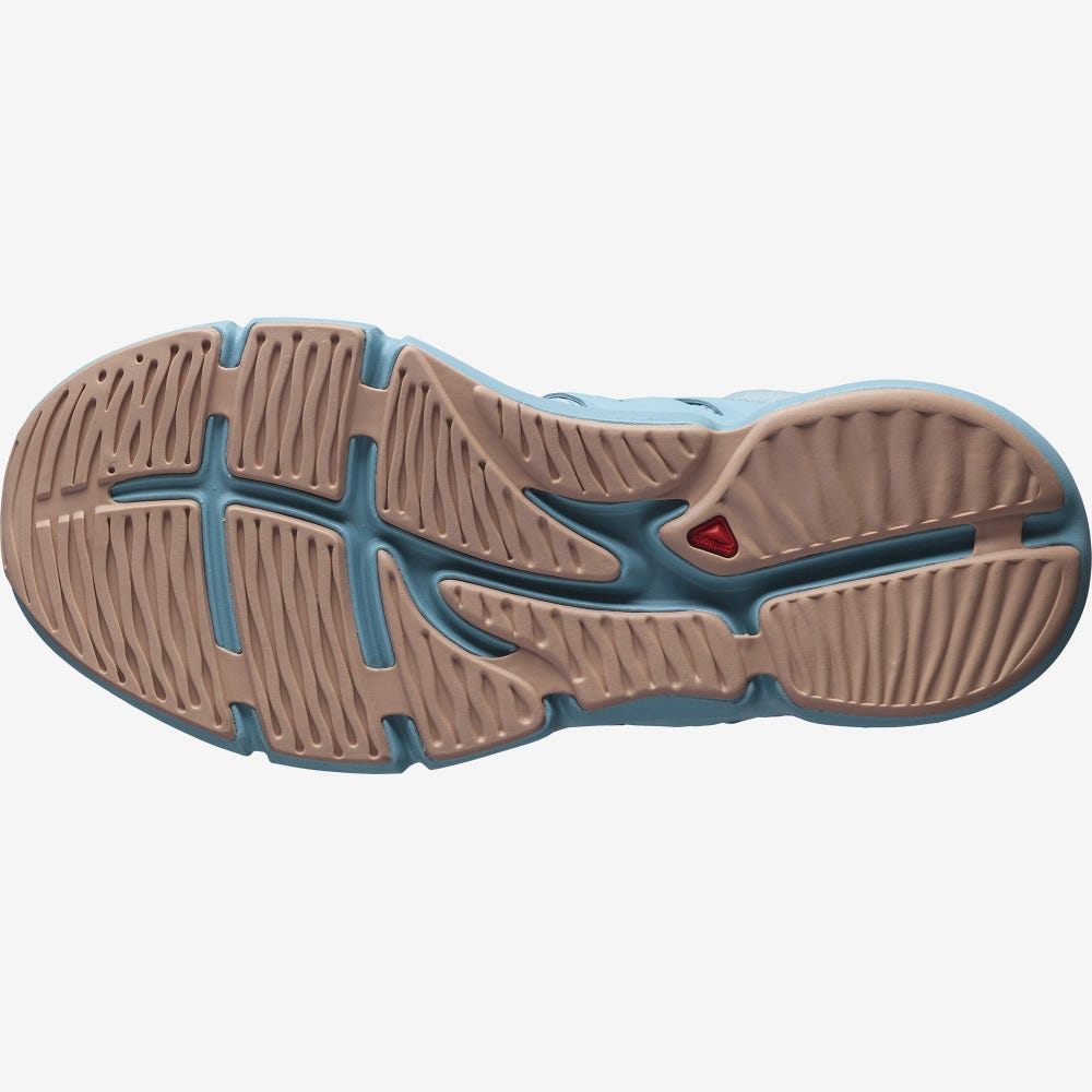 Women's Salomon PREDICT SOC 2 Running Shoes Blue | IWFB-83027