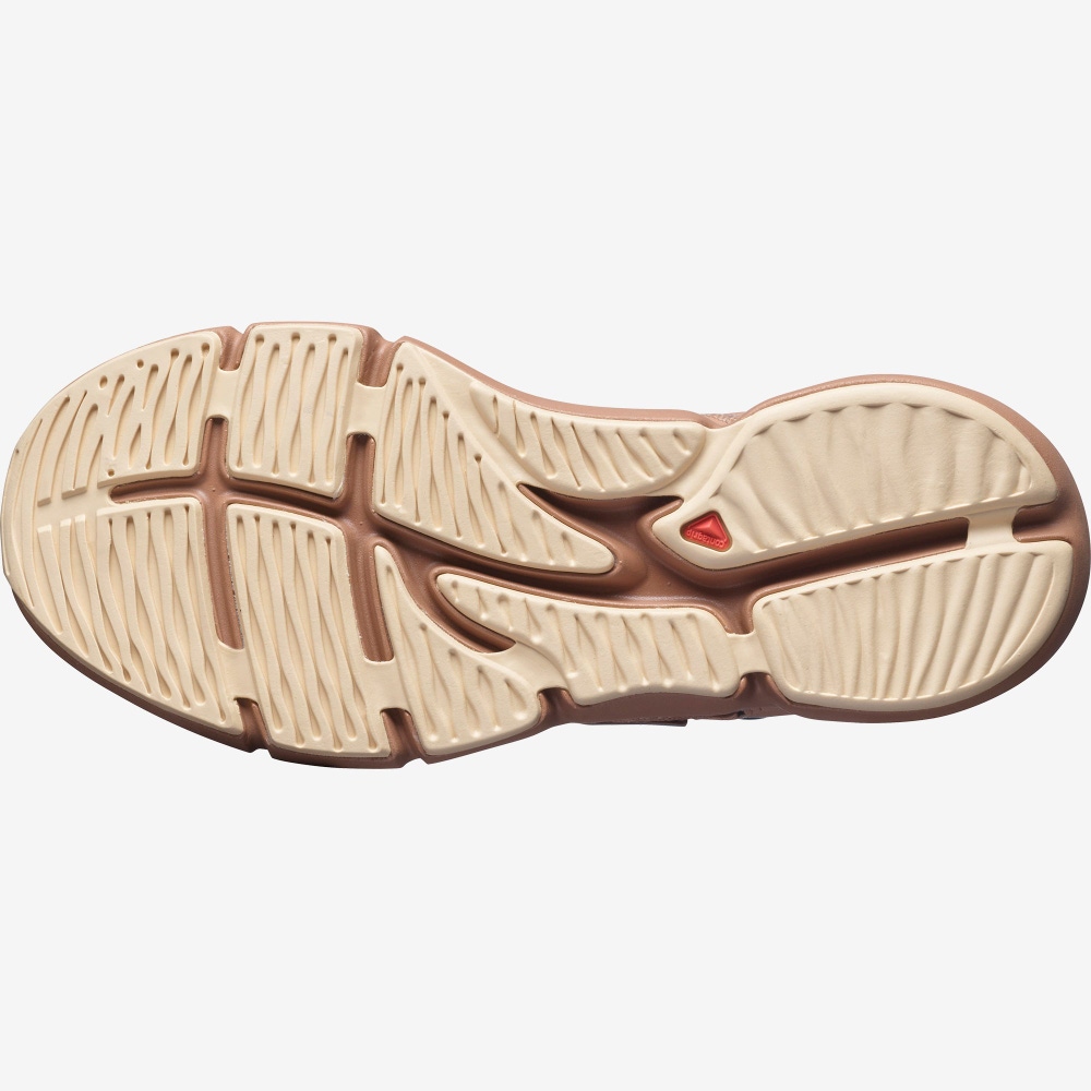Women's Salomon PREDICT SOC W Running Shoes Beige/Cream | CSGH-81957
