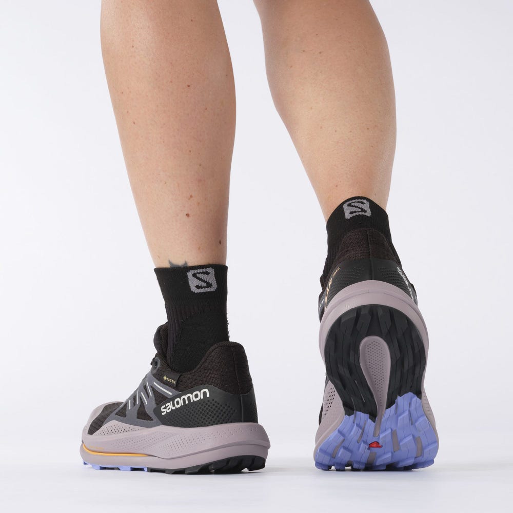 Women's Salomon PULSAR TRAIL GORE-TEX Trail Running Shoes Black | GASI-15862