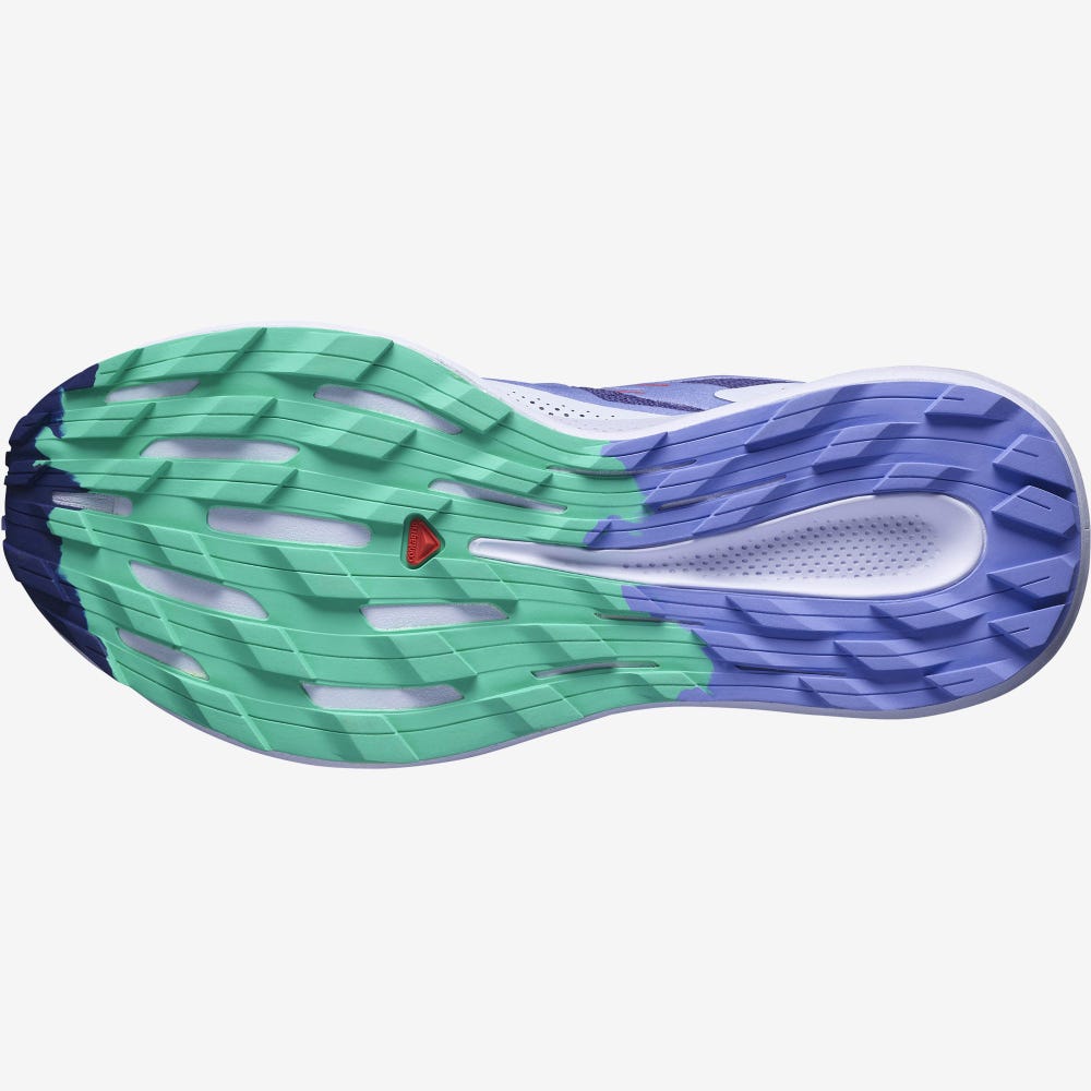 Women's Salomon PULSAR TRAIL GORE-TEX Trail Running Shoes Purple/Mint | ROVS-61542