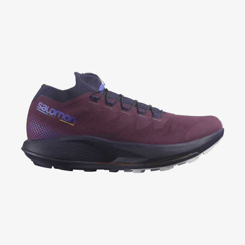 Women\'s Salomon PULSAR TRAIL PRO Trail Running Shoes Purple/Blue | HREO-95104