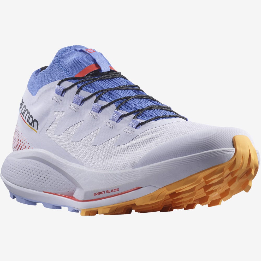 Women's Salomon PULSAR TRAIL PRO Trail Running Shoes Purple/Blue/Orange | UTZF-86725
