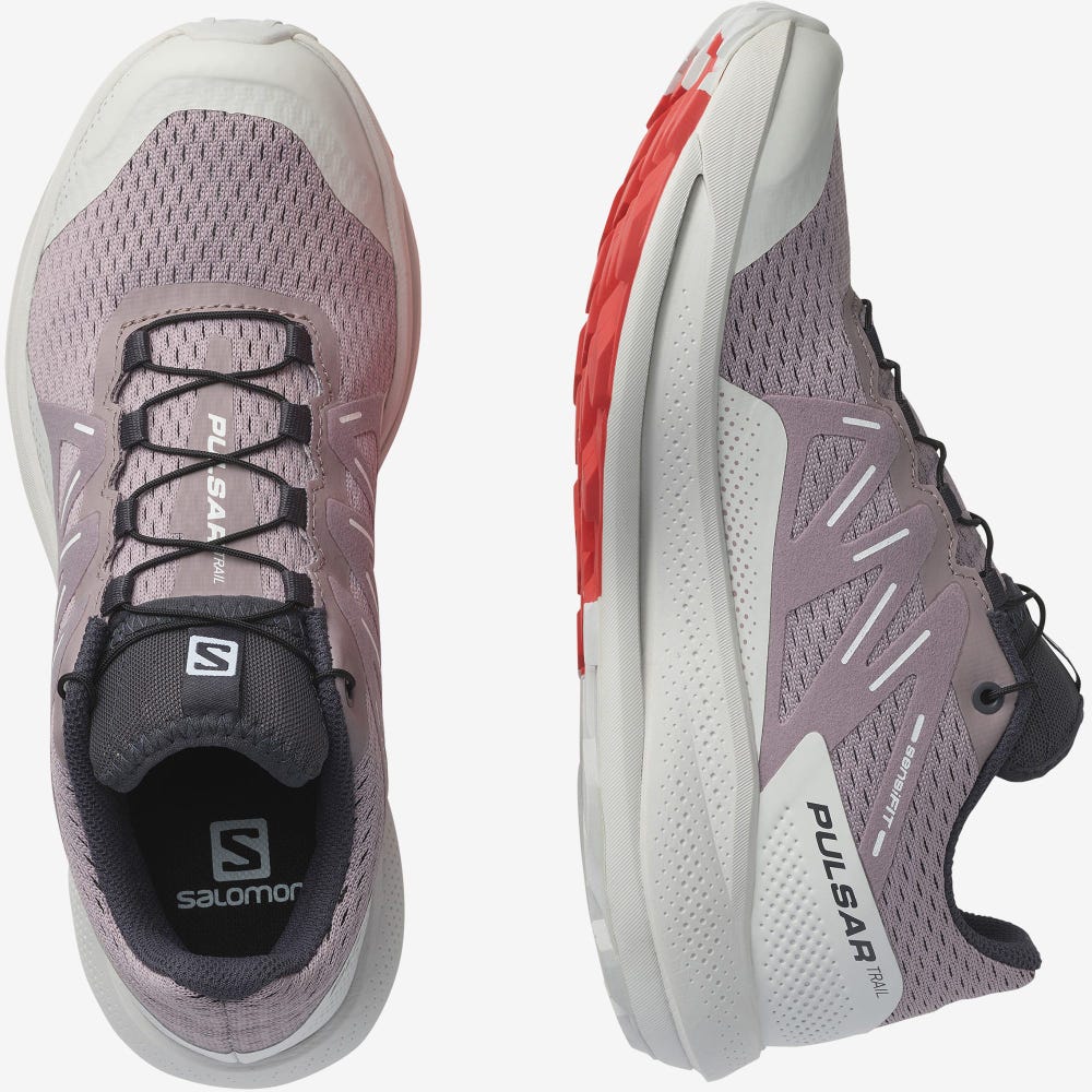 Women's Salomon PULSAR TRAIL Trail Running Shoes Red | ZIHO-05924