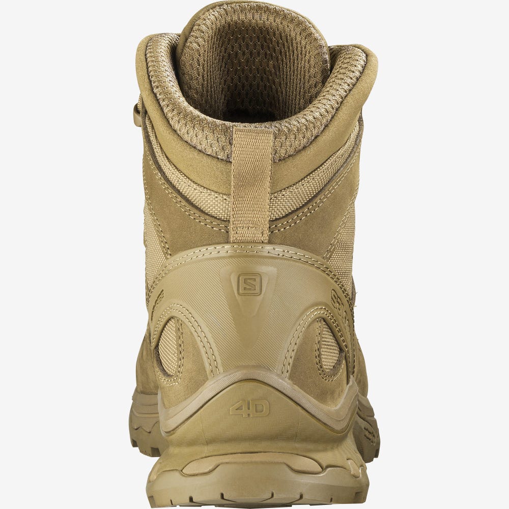 Women's Salomon QUEST 4D FORCES 2 Tactical Boots Brown | NUJS-24109