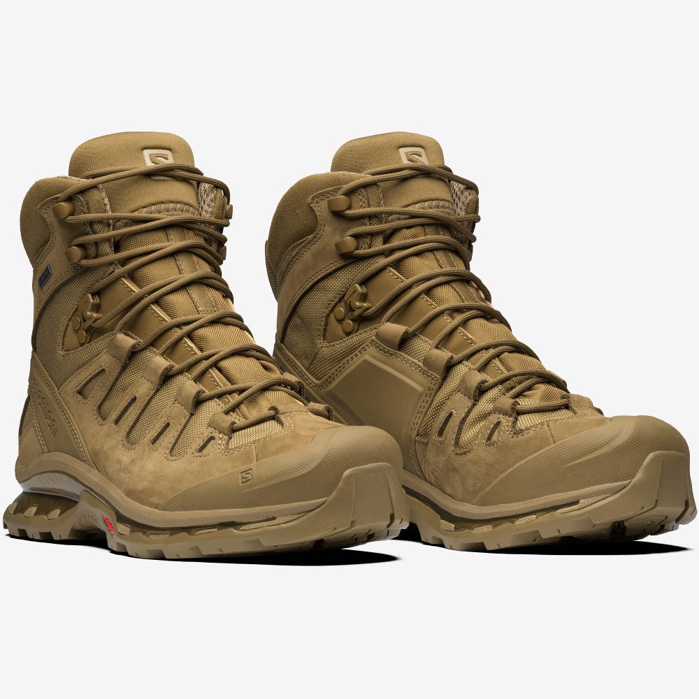 Women's Salomon QUEST 4D GORE-TEX ADVANCED Sneakers Brown | LSQE-26345