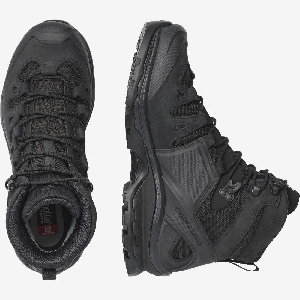 Women's Salomon QUEST 4D GORE-TEX FORCES 2 EN Tactical Boots Black | LHEK-29580