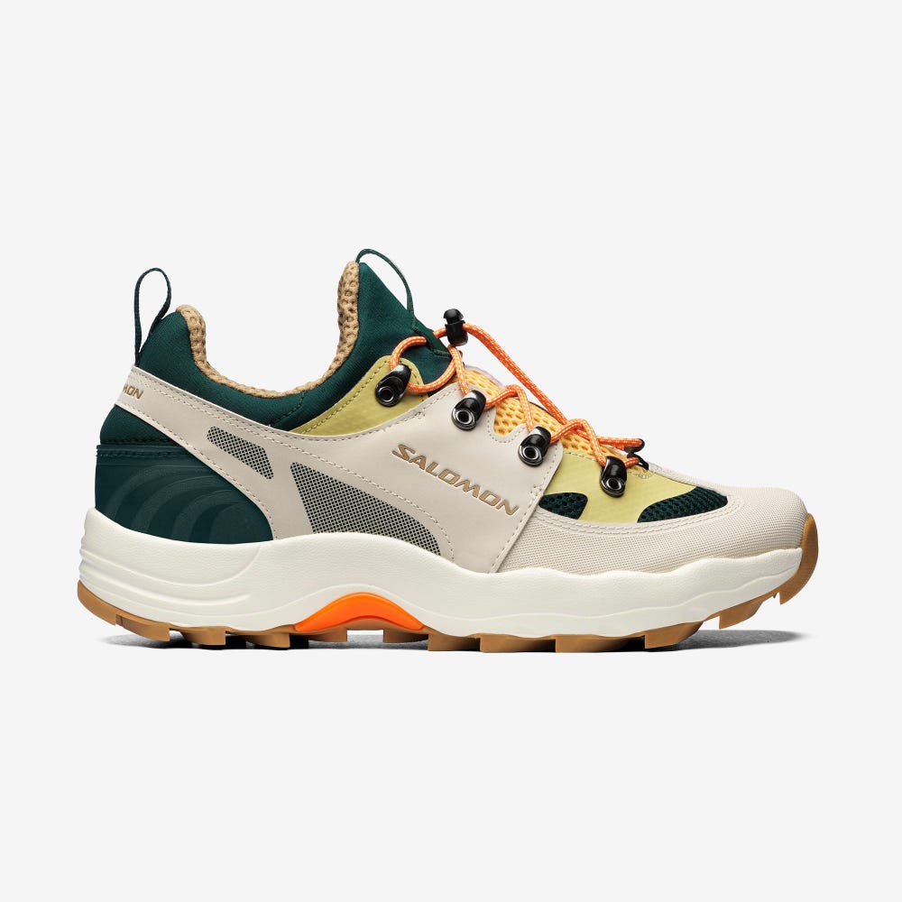 Women\'s Salomon RAID WIND Sneakers Deep Green/Orange | FVRO-08247