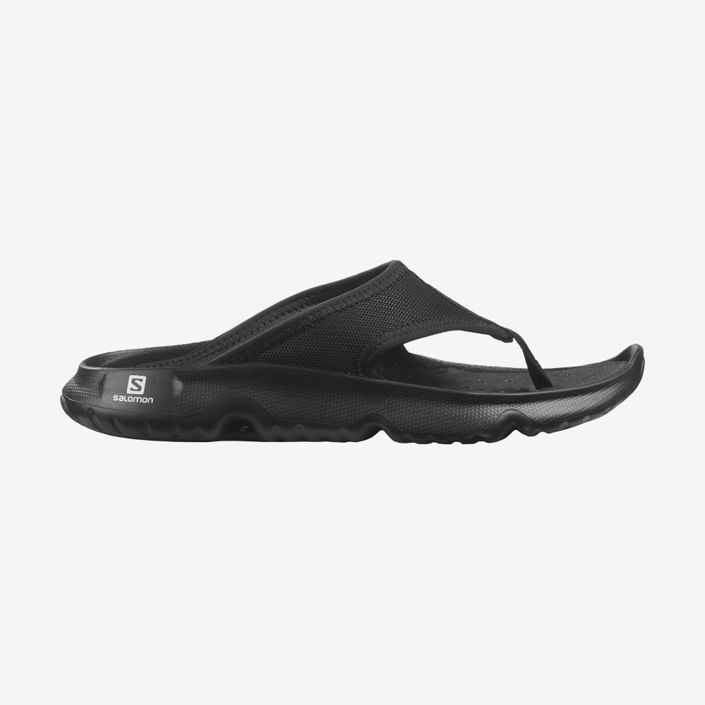 Women\'s Salomon REELAX BREAK 5.0 Flip Flops Black | BYJN-17294