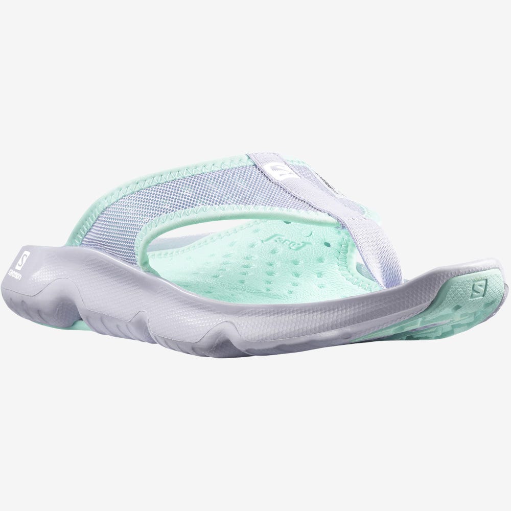Women's Salomon REELAX BREAK 5.0 Flip Flops Purple/Turquoise | ROYZ-82530