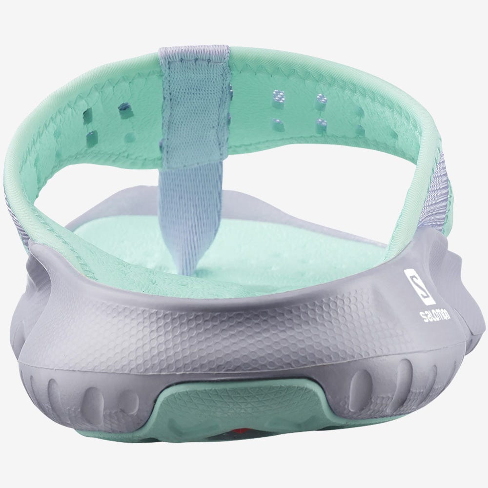 Women's Salomon REELAX BREAK 5.0 Flip Flops Purple/Turquoise | ROYZ-82530