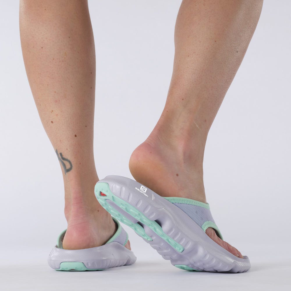 Women's Salomon REELAX BREAK 5.0 Flip Flops Purple/Turquoise | ROYZ-82530