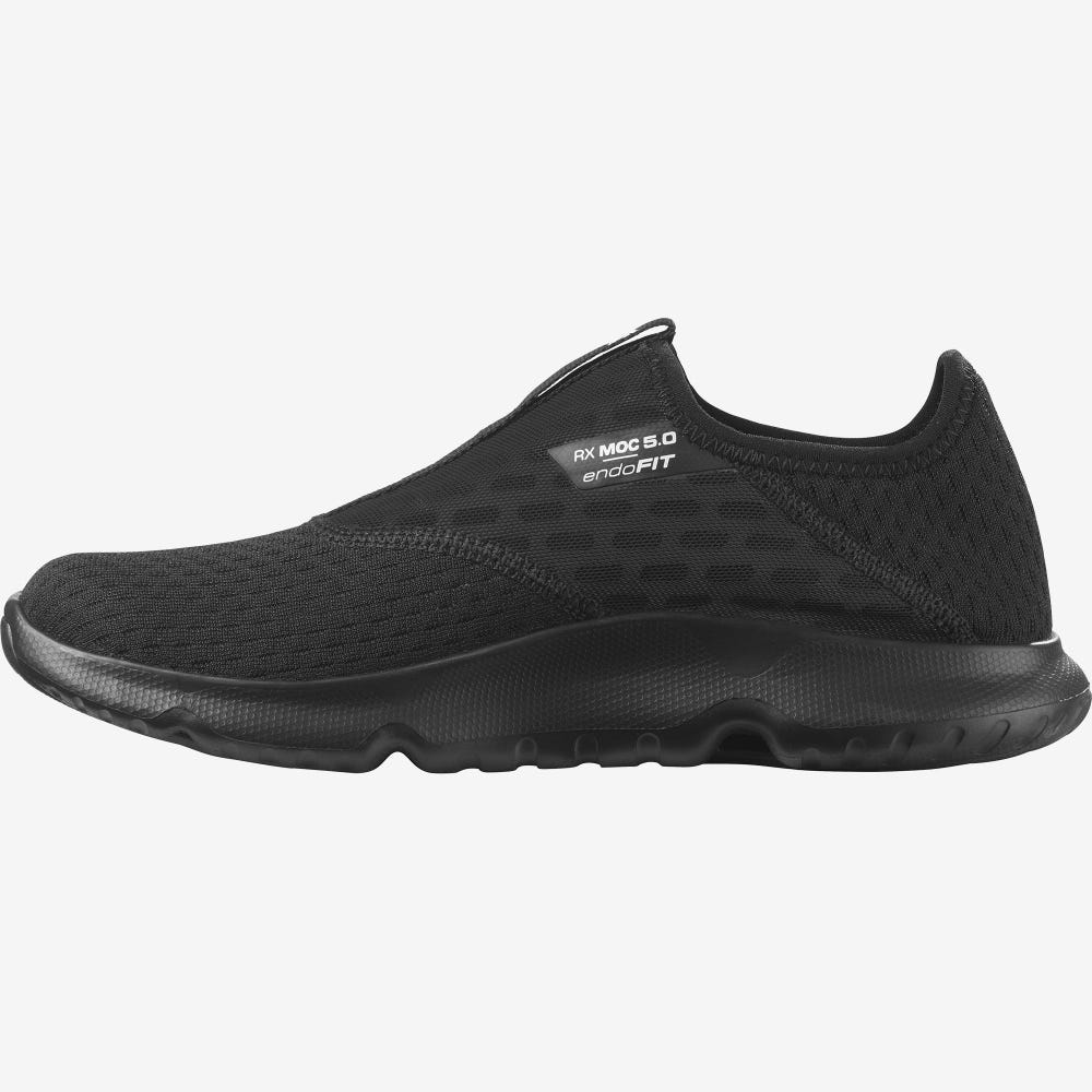 Women's Salomon REELAX MOC 5.0 Slippers Black | JADX-91708