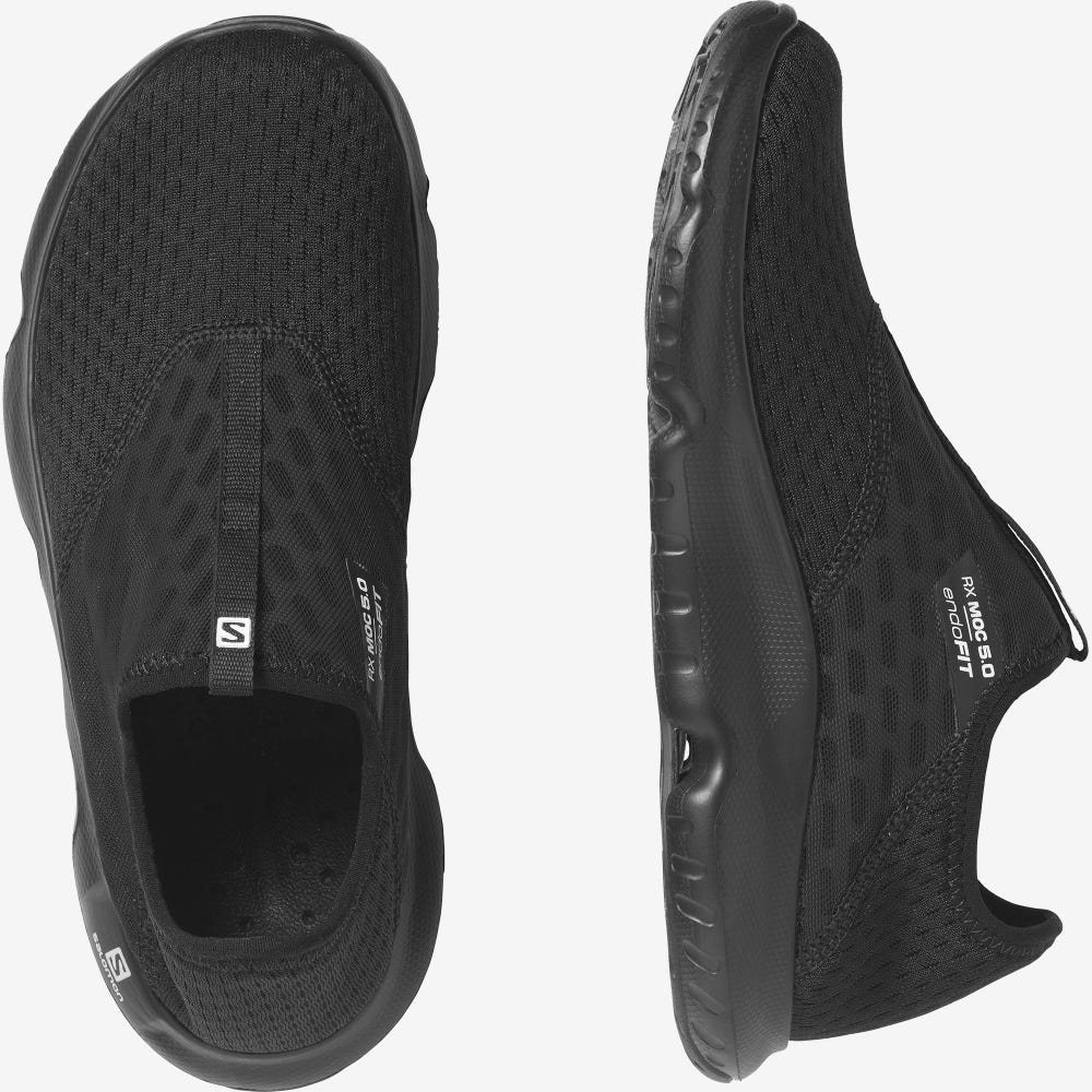 Women's Salomon REELAX MOC 5.0 Slippers Black | JADX-91708