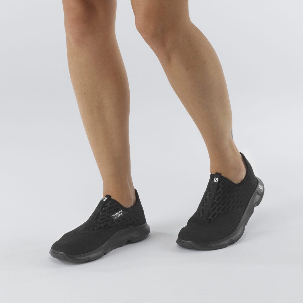 Women's Salomon REELAX MOC 5.0 Slippers Black | JADX-91708