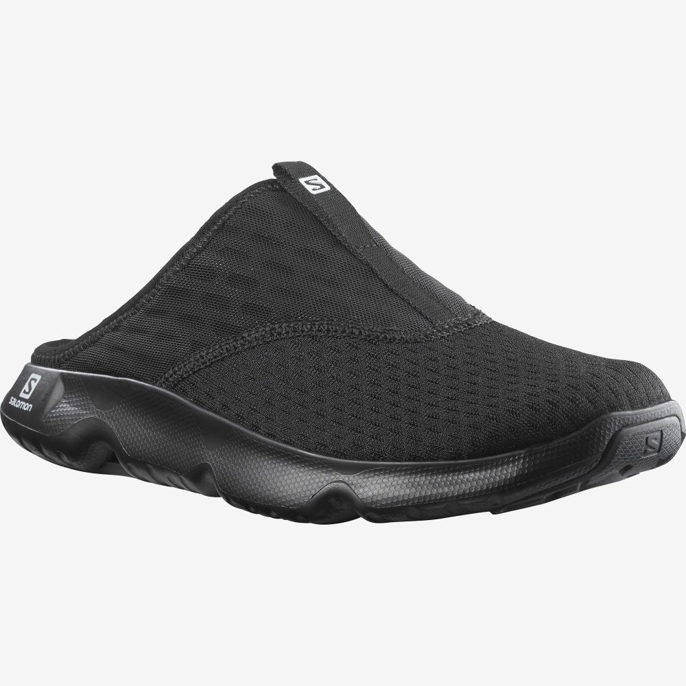 Women's Salomon REELAX SLIDE 5.0 Slippers Black | PRVS-46870