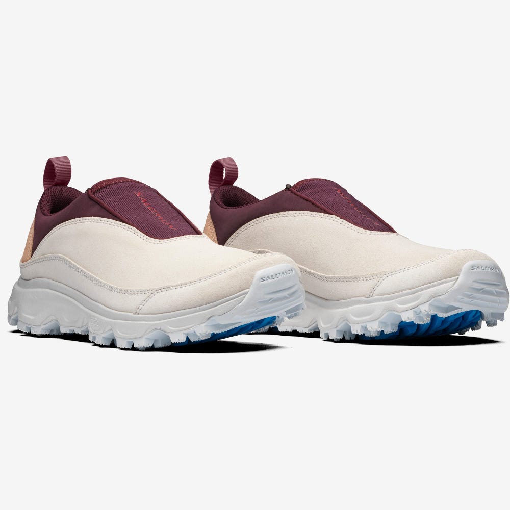 Women's Salomon RX SNOW MOC 2 ADVANCED Sneakers Beige/Burgundy | IEYN-43872