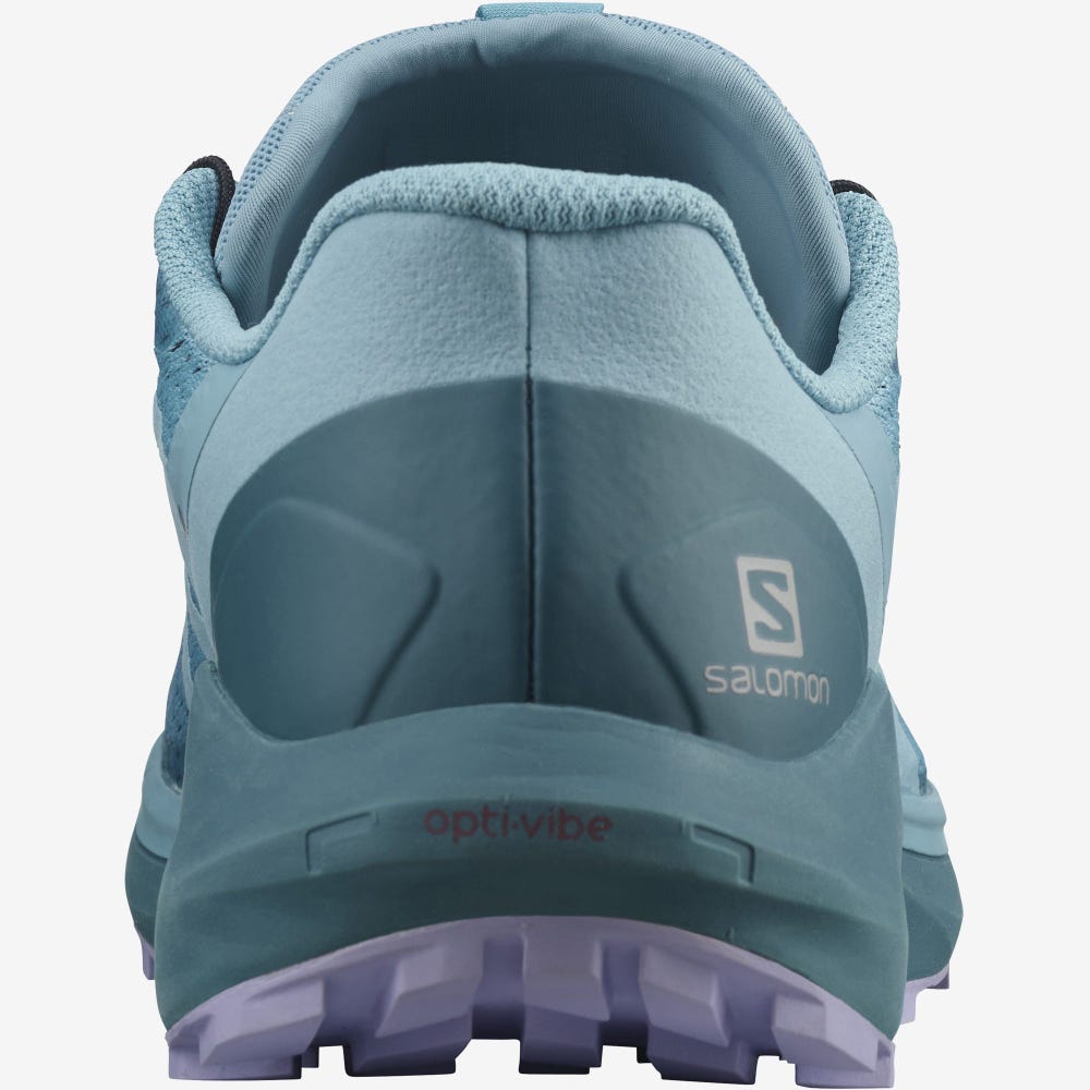 Women's Salomon SENSE RIDE 4 Trail Running Shoes Blue/Lavender | LJOB-85261