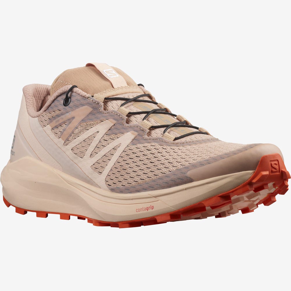 Women's Salomon SENSE RIDE 4 Trail Running Shoes Red Orange | ZECF-46059