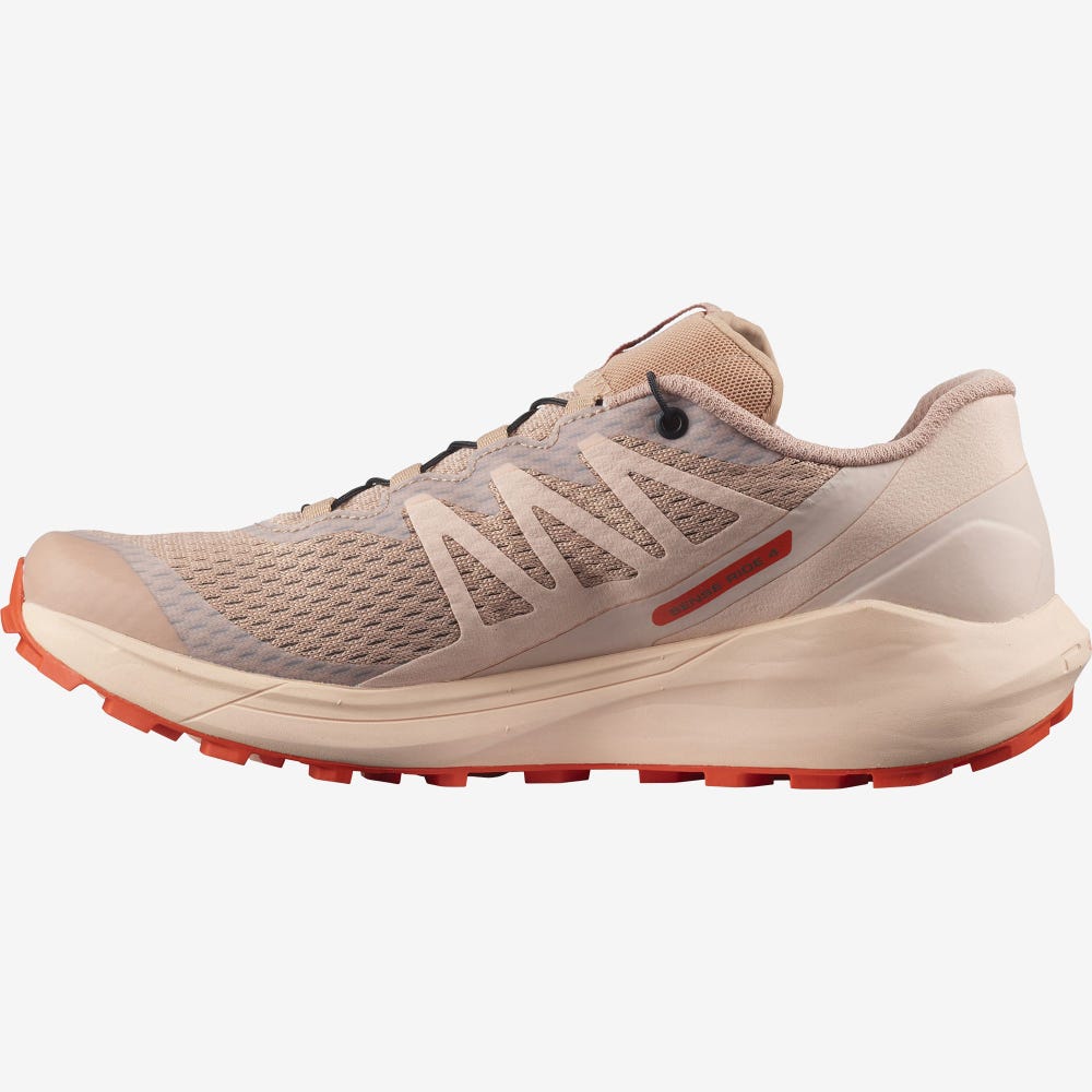 Women's Salomon SENSE RIDE 4 Trail Running Shoes Red Orange | ZECF-46059