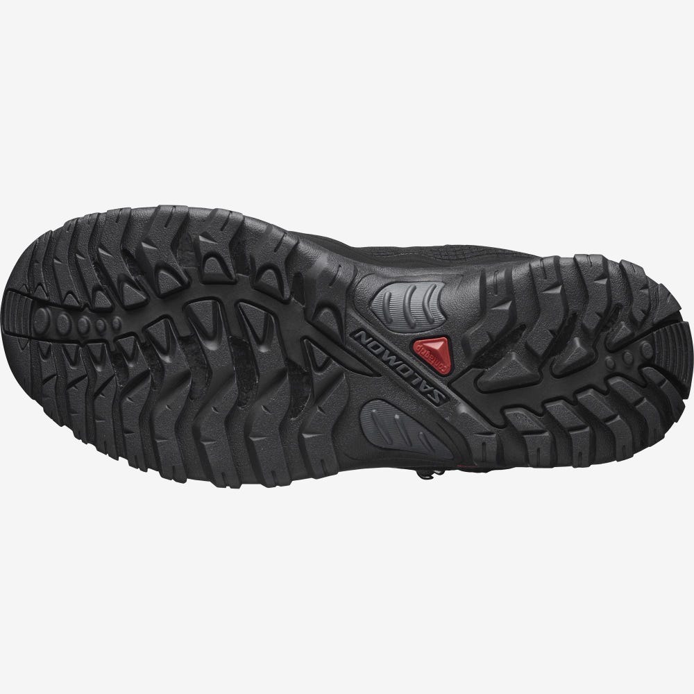 Women's Salomon SHELTER CLIMASALOMON™ WATERPROOF Winter Boots Black | MCVS-91836