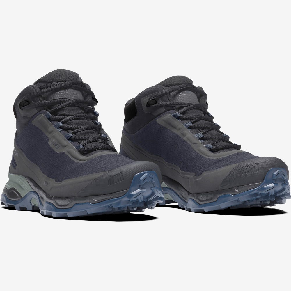 Women's Salomon SHELTER CSWP FOR CARHARTT WIP Sneakers Black/Grey | CGUY-91483