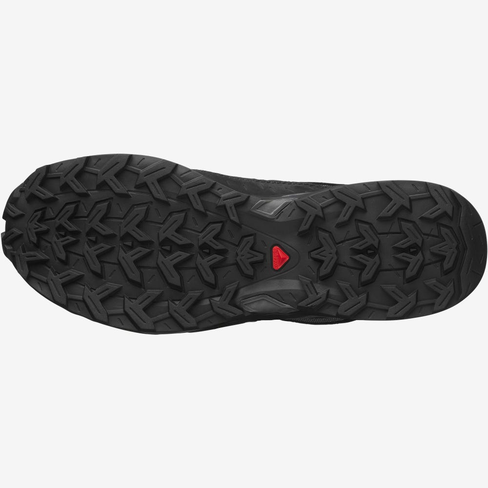 Women's Salomon SHELTER LOW LEATHER Sneakers Black | FVGW-08759