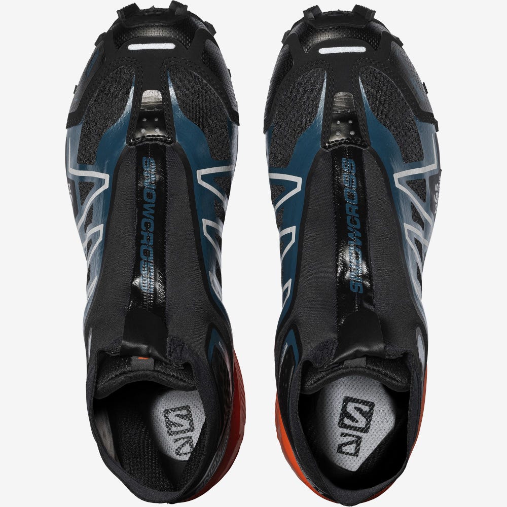 Women's Salomon SNOWCROSS ADVANCED Sneakers Black/Blue/Red Orange | ELZC-29084