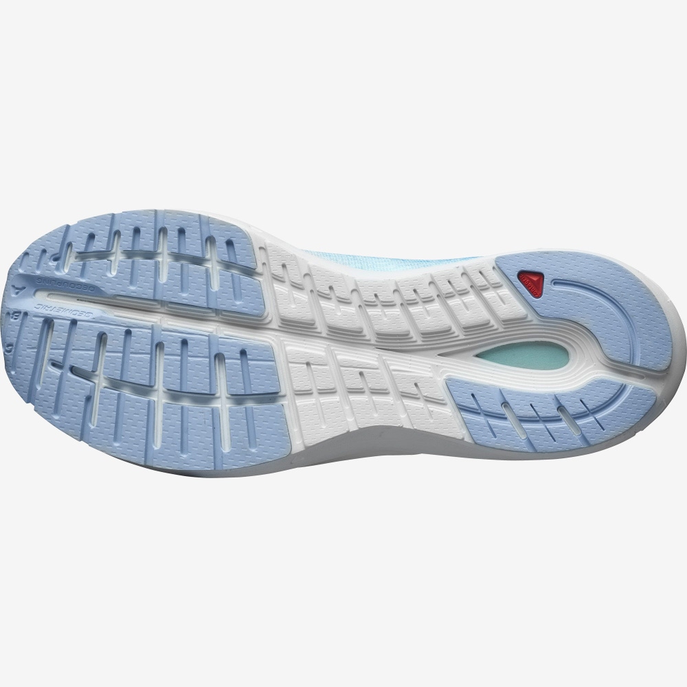 Women's Salomon SONIC 4 Accelerate Running Shoes Turquoise/White/Blue | PXQI-62903