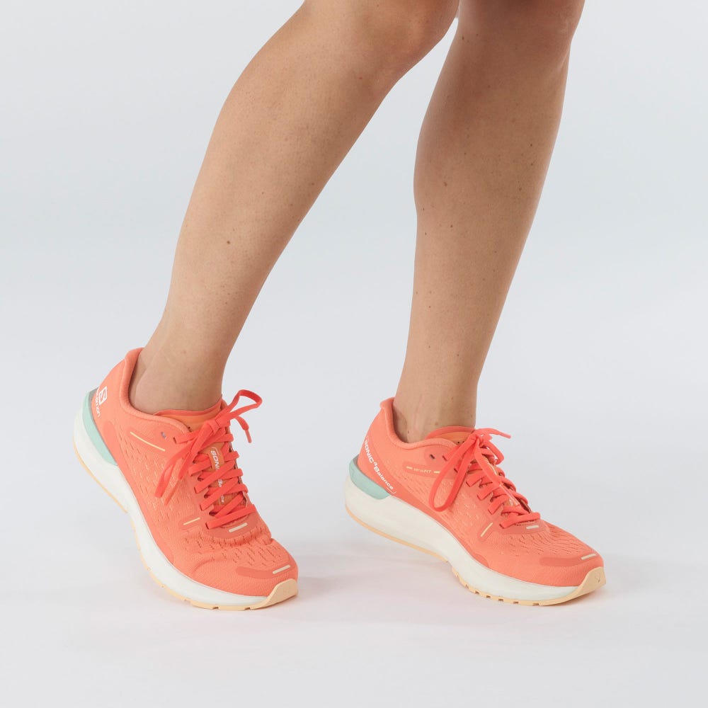 Women's Salomon SONIC 4 Balance Running Shoes White/Cream | PDFB-91372