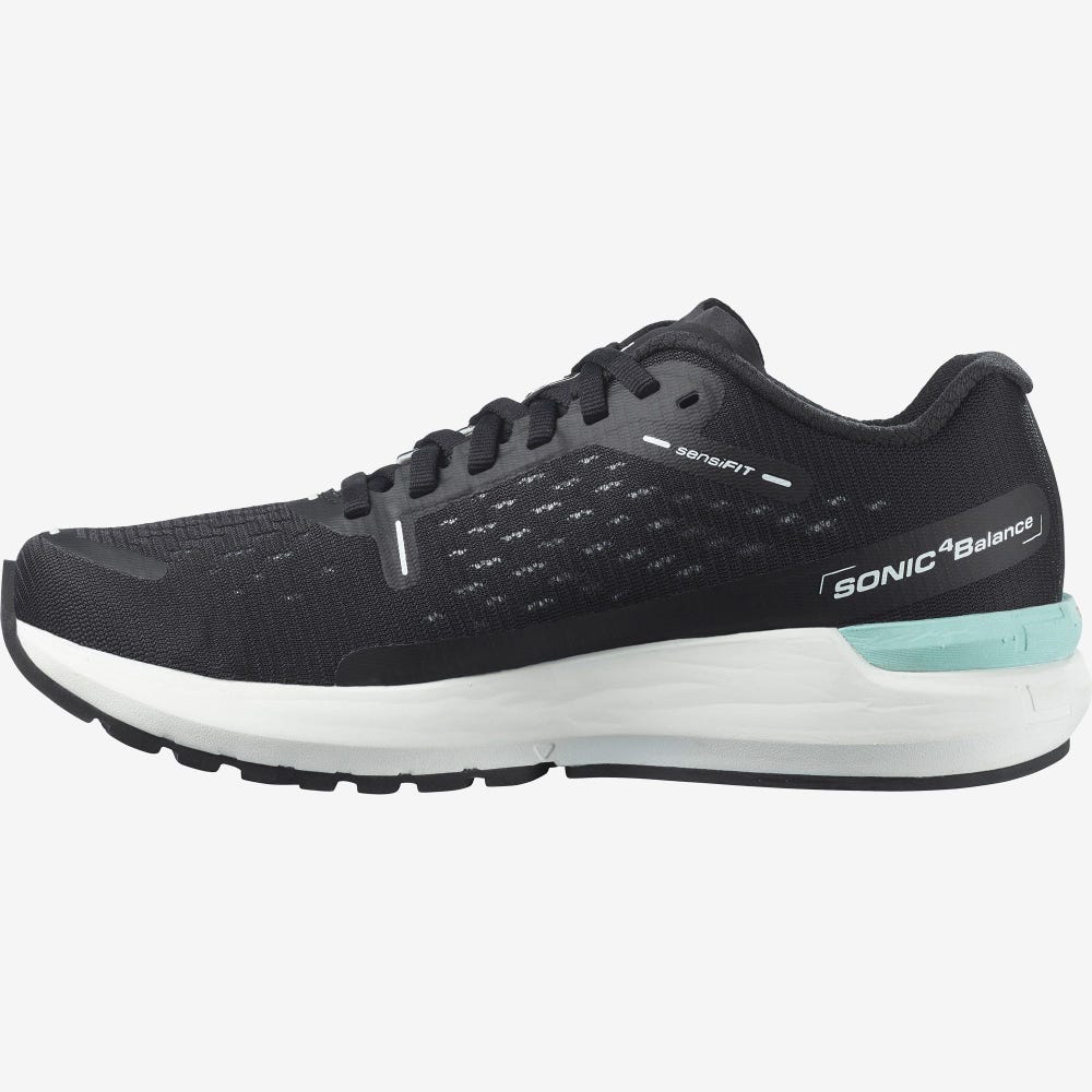 Women's Salomon SONIC 4 Balance Running Shoes Black/White/Black | WQAX-73852