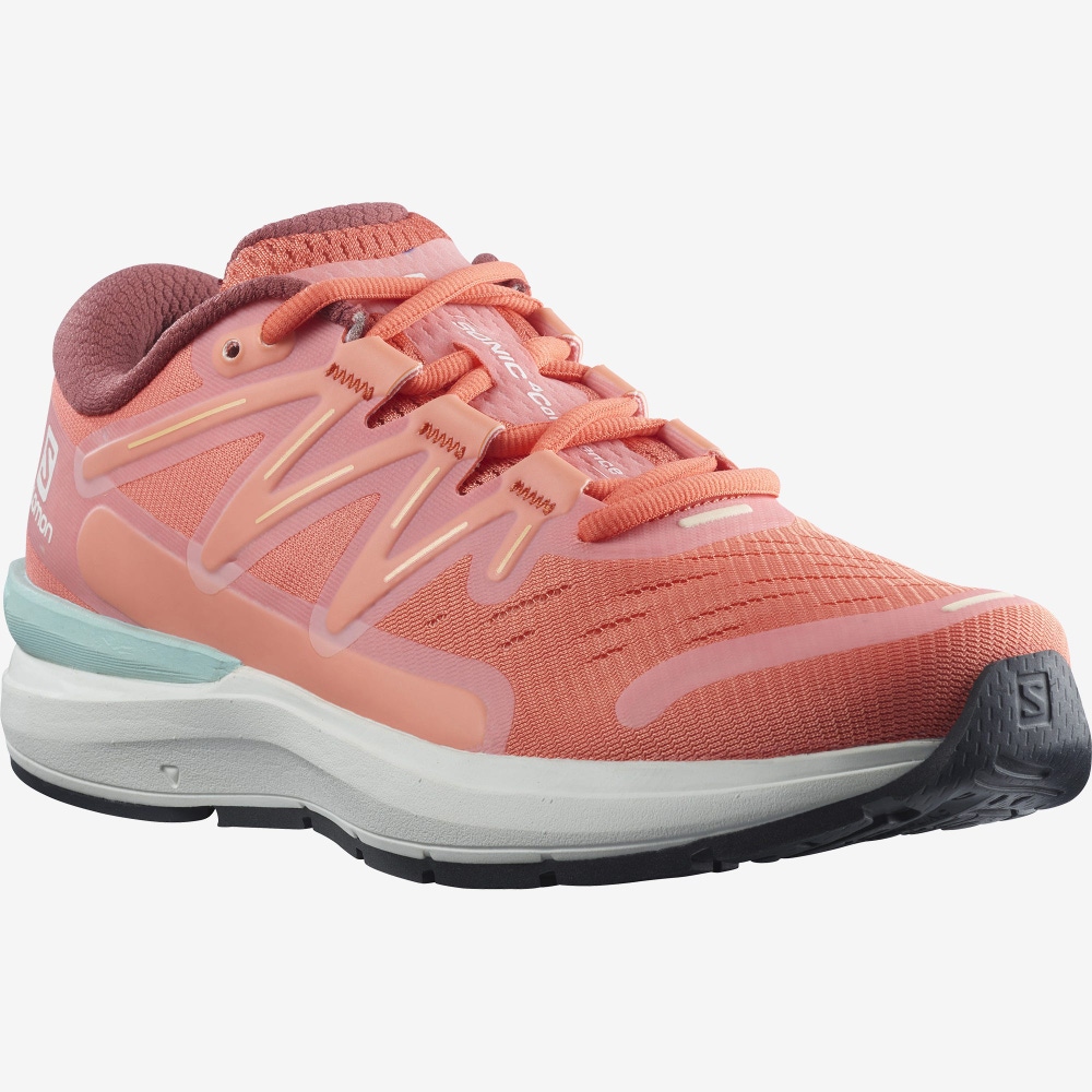 Women's Salomon SONIC 4 Confidence Running Shoes White | JDQM-83264