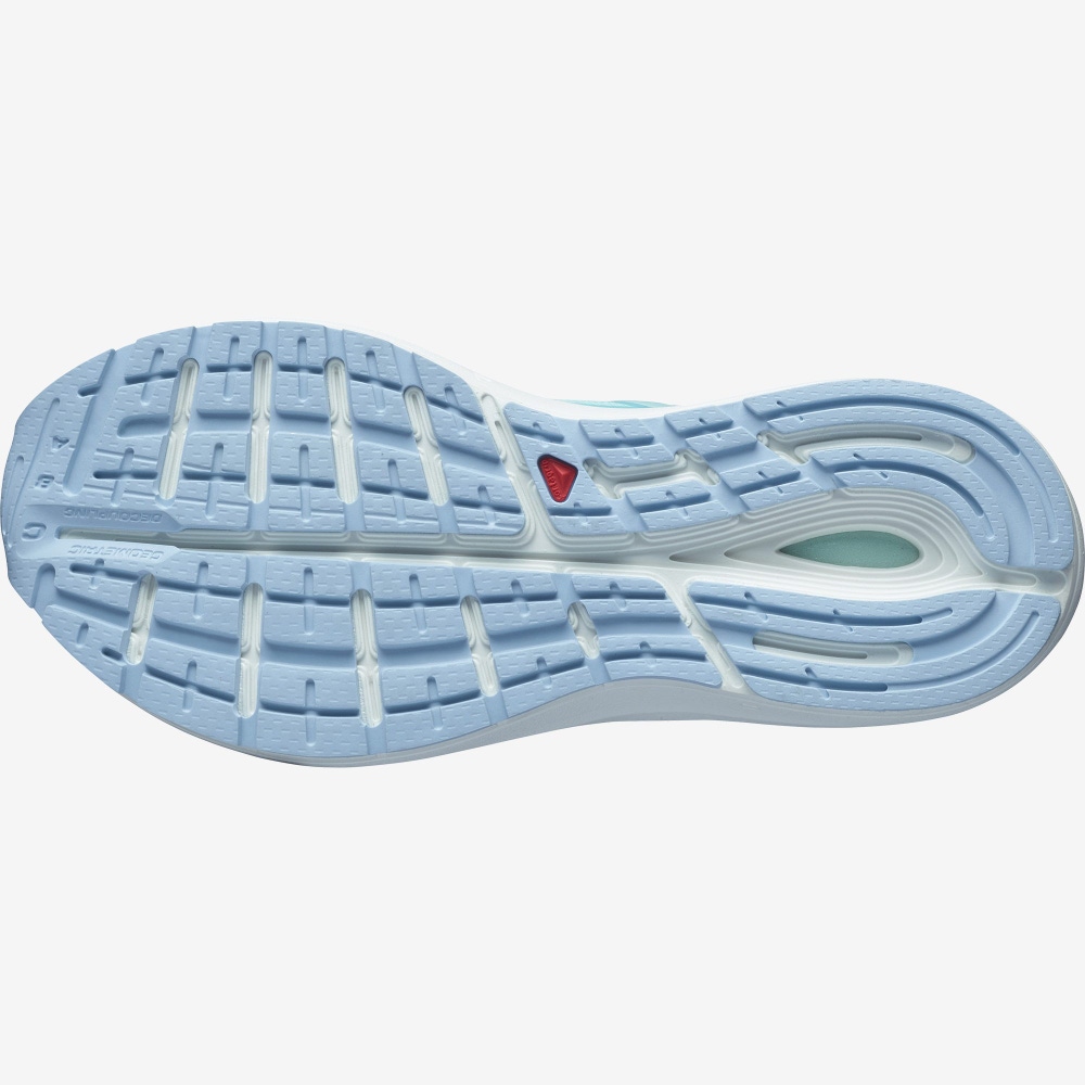 Women's Salomon SONIC 4 Confidence Running Shoes Turquoise/White/Blue | LDXE-29468